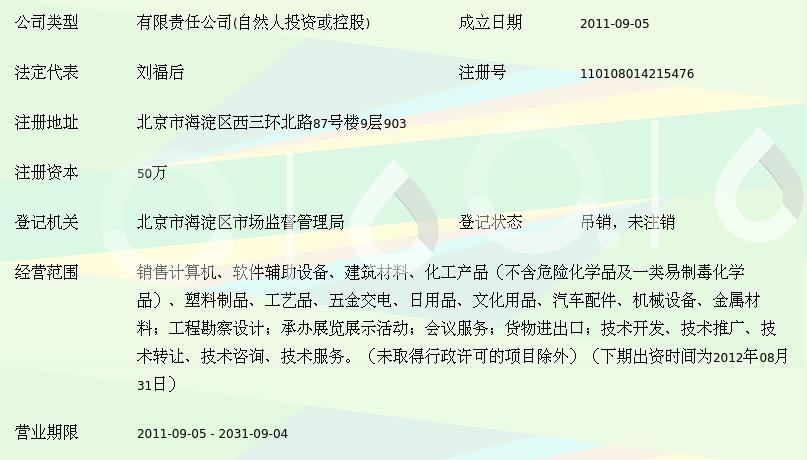北京旭日博宇商贸